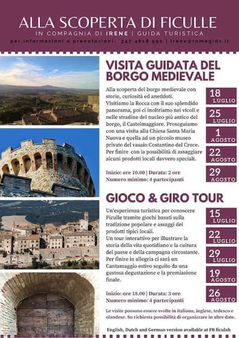 Casa Vacanza In Casale Vicino Orvieto Ficulle Bagian luar foto